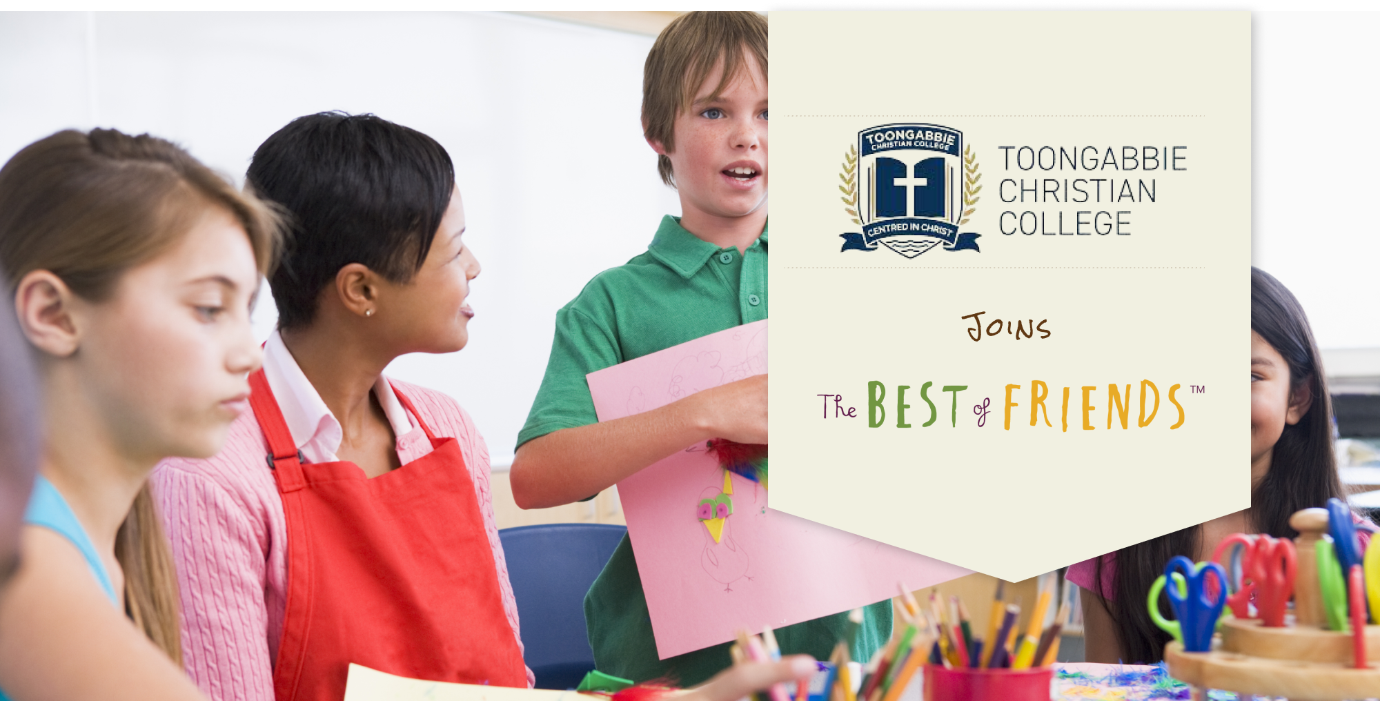 Toongabbie Christian College joins The Best Of Friends® Quirky Kid
